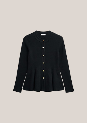 Bridget Peplum Knitted Jacket