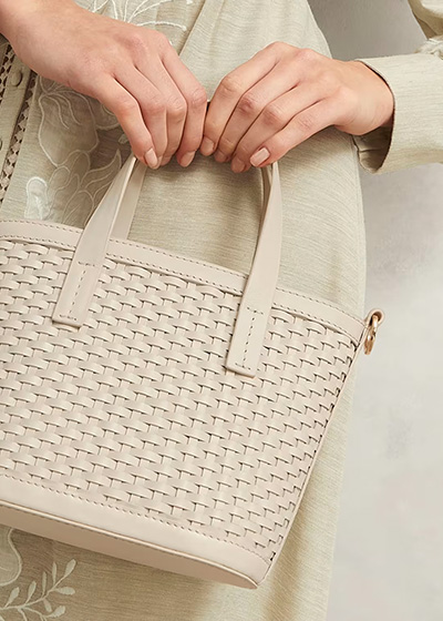 Posie Woven Leather Bag