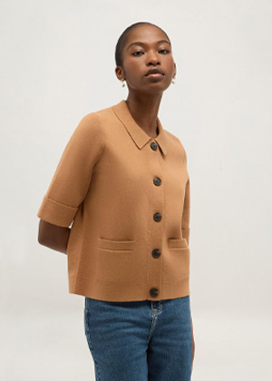 Elle Short Sleeve Knitted Jacket
