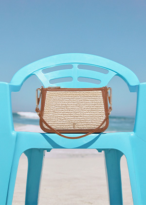 Briella Raffia Crossbody Bag