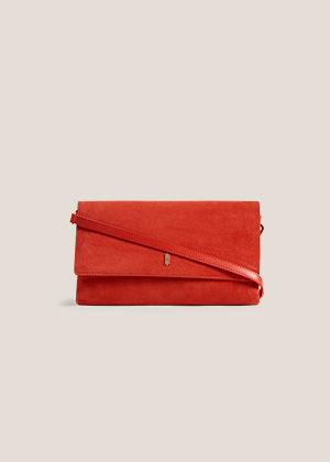 Ashley Suede Clutch