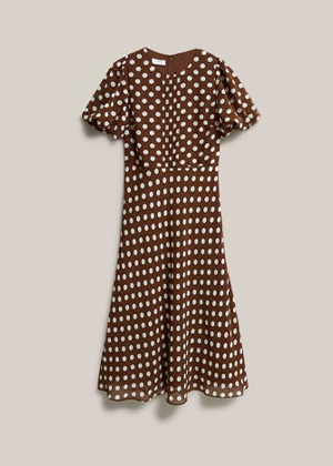 Dorothy Spot Midi Dress