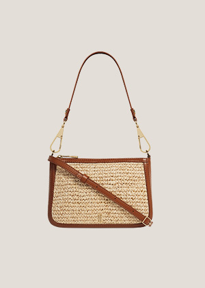 Briella Raffia Crossbody Bag