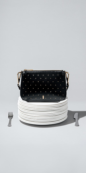 Briella Leather Stud Bag