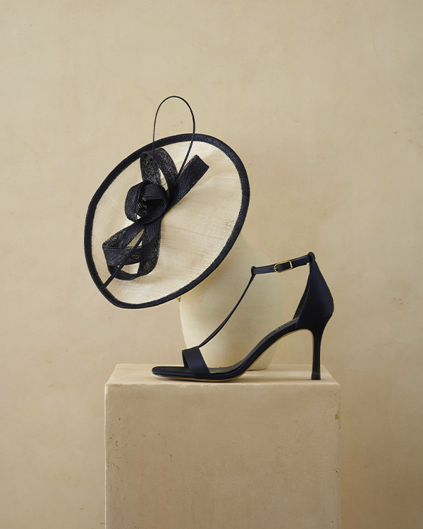 Nadia T-Bar Satin Sandals