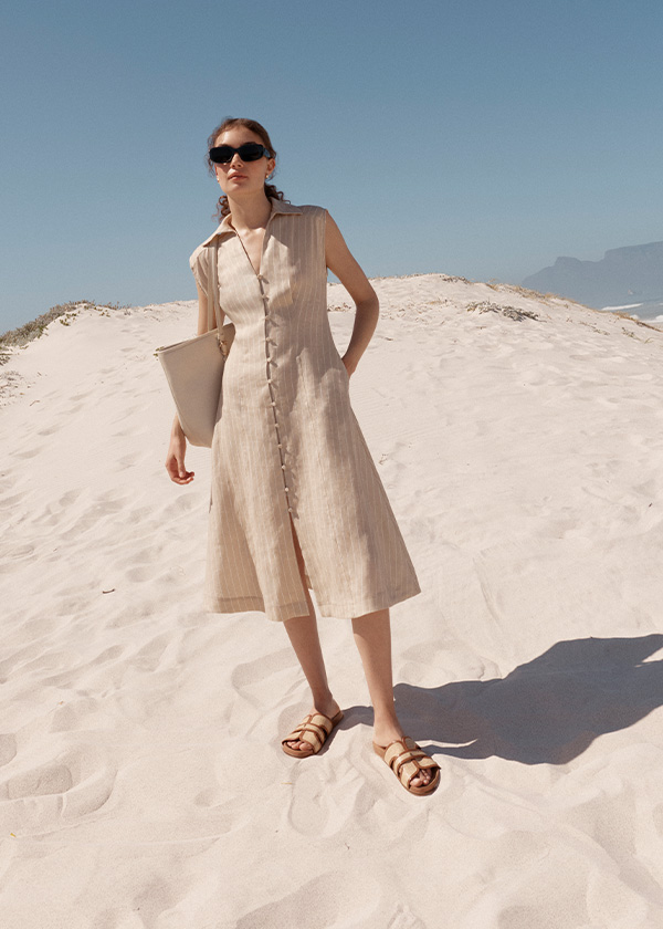 Charlize Linen Dress