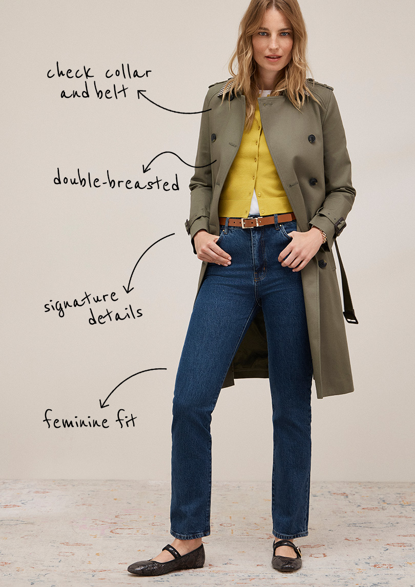 Etty Shower Resistant Trench Coat