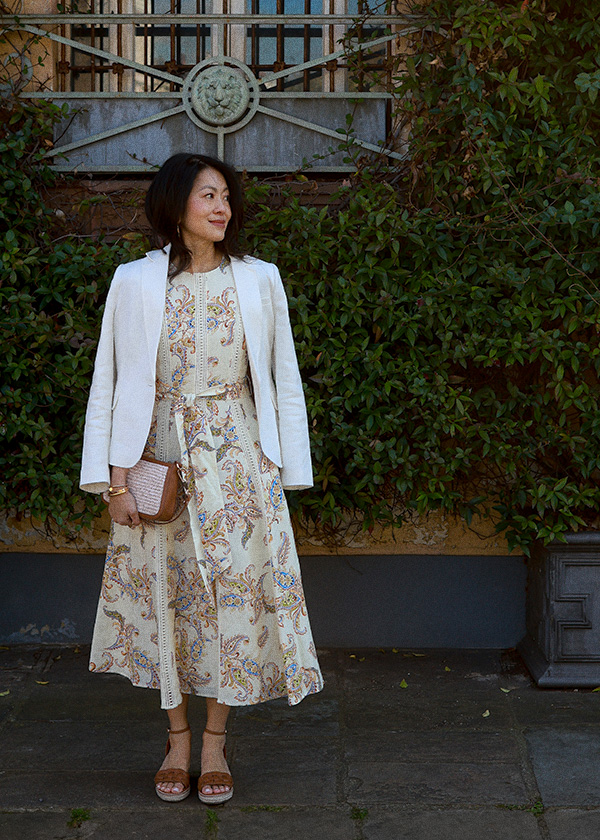 Uma Trimmed Linen Dress
