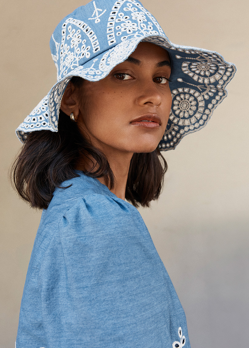 Flavia Embroidered Hat