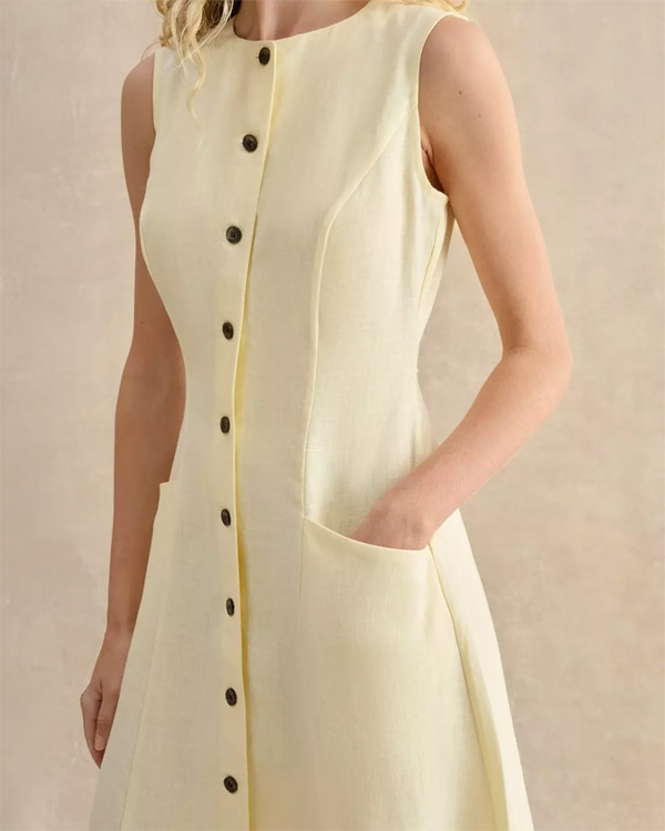 Carmen Linen Dress