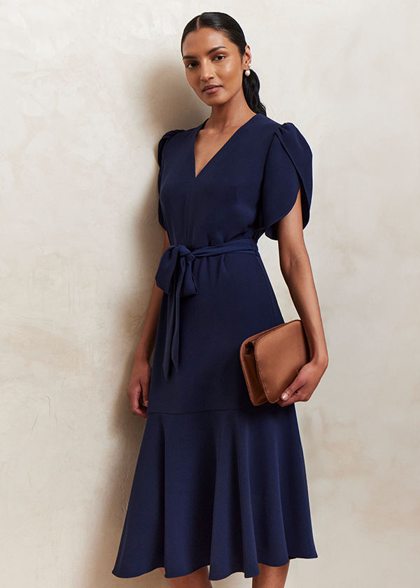 Pricilla Tie Midi Dress