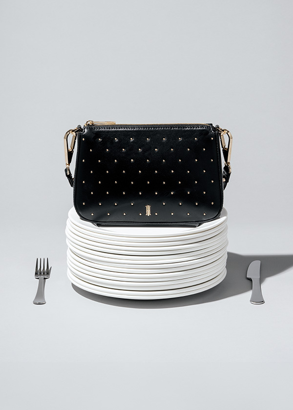 Briella Leather Stud Bag