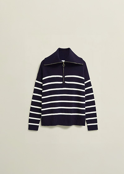 Amy Stripe Cotton Jumper