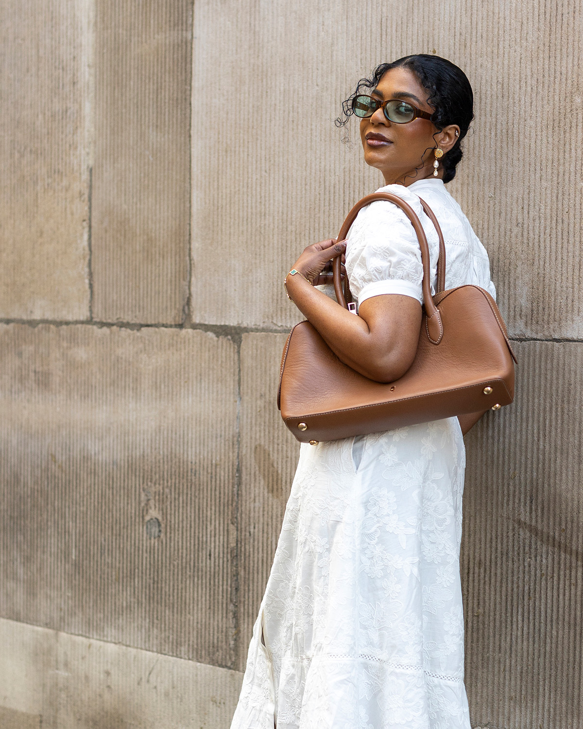 Florence Leather Shoulder Bag
