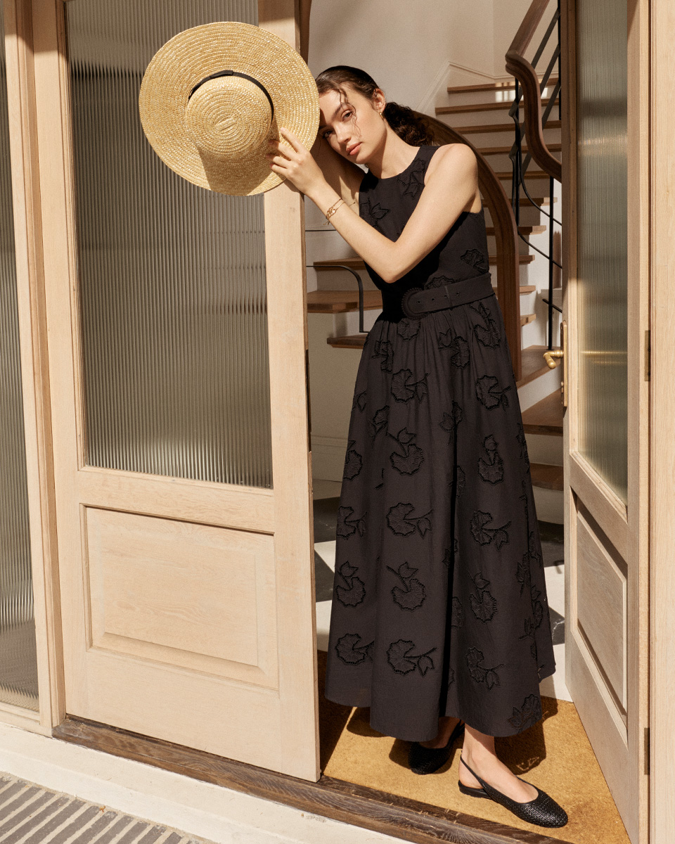 Attingham Broderie Midi Dress