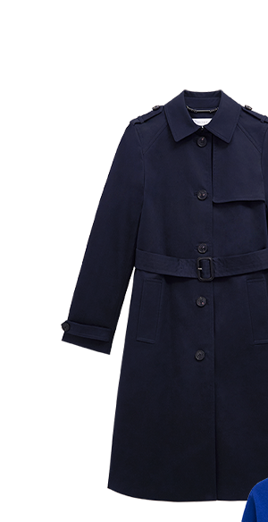 Hallie Shower Resistant Trench