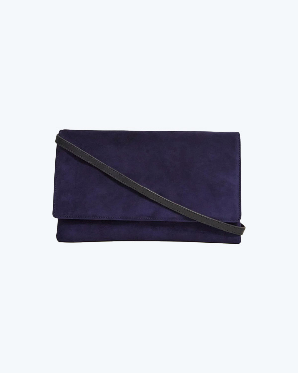 Renata Suede Clutch Bag