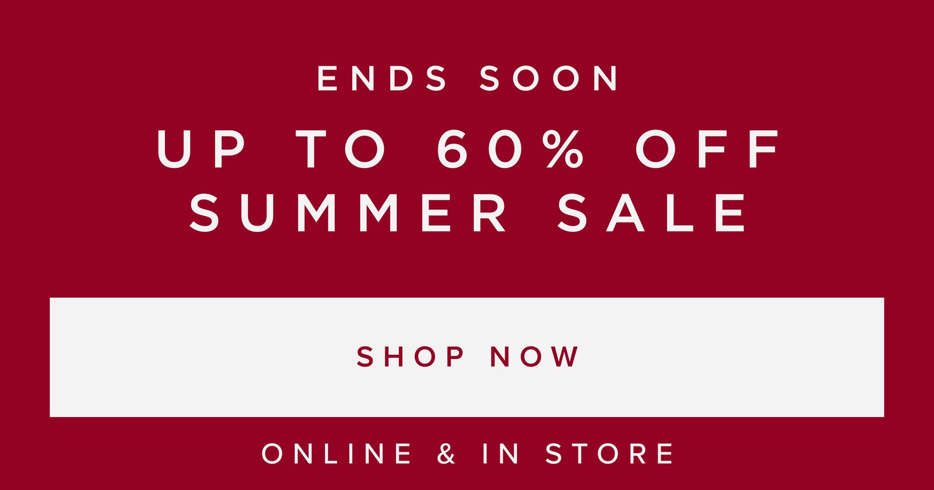UP TO 60% OFF SALE
