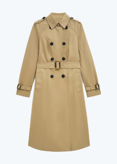 Aria Shower Resistant Trench Coat