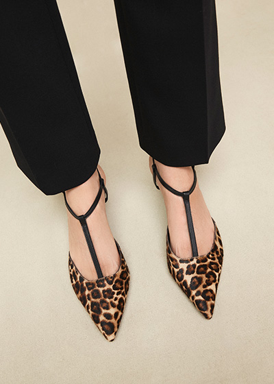 Maddison Leopard T Bar Courts