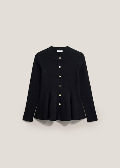 Bridget Peplum Knitted Jacket