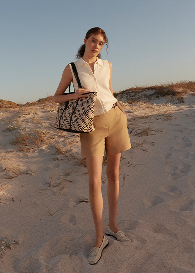 Seaton Cotton Collared Crotchet Tank