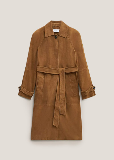 Oakley Suede Trench Coat