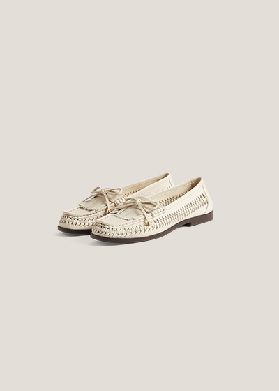 Darcy Woven Leather Loafers