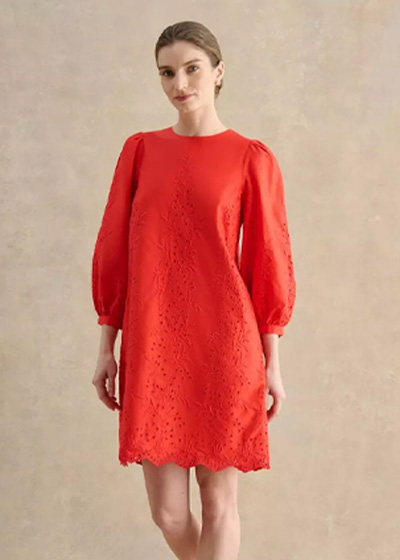 Malikah Broderie Mini Dress