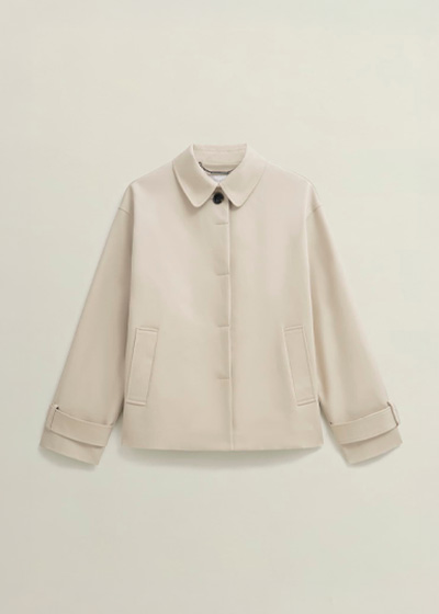 Frida Shower Resistant Short Trench Coat