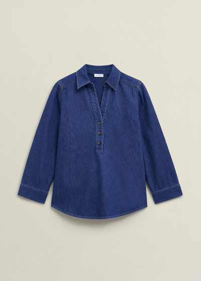 Elena Denim Blouse