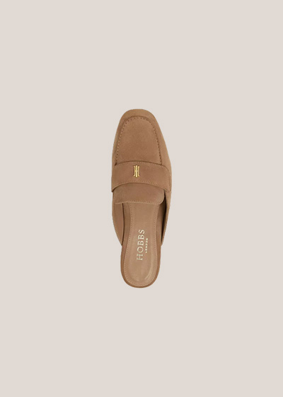 Lola Suede Backless Loafers