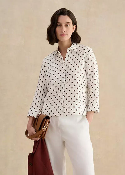 Nita Linen Spot Shirt