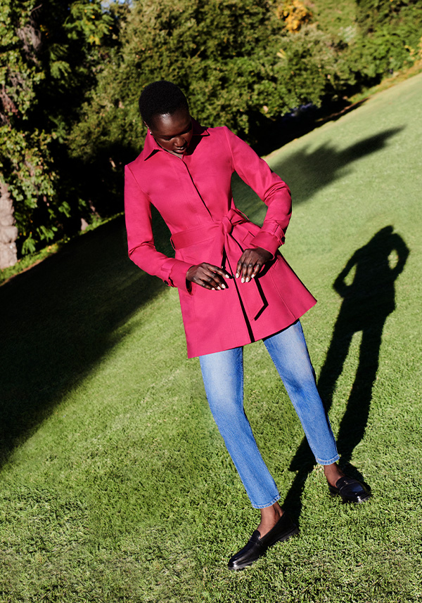 Jane Shower Resistant Trench Coat