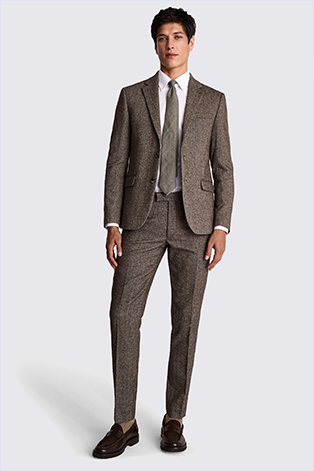 Brown tweed suit