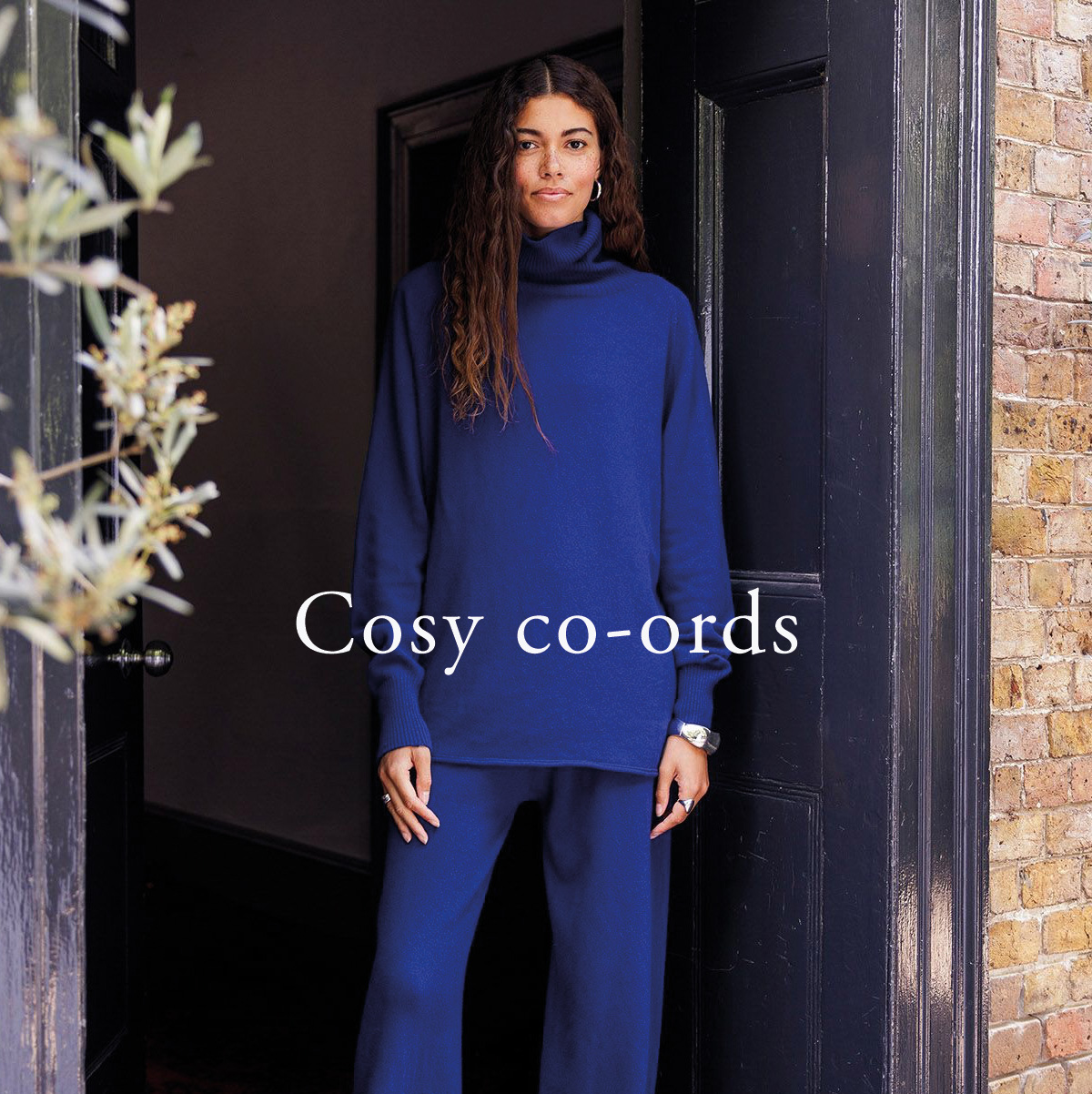 Cosy co-ords. Image: Supersoft Wide Leg Lounge Pants (blue ink)
