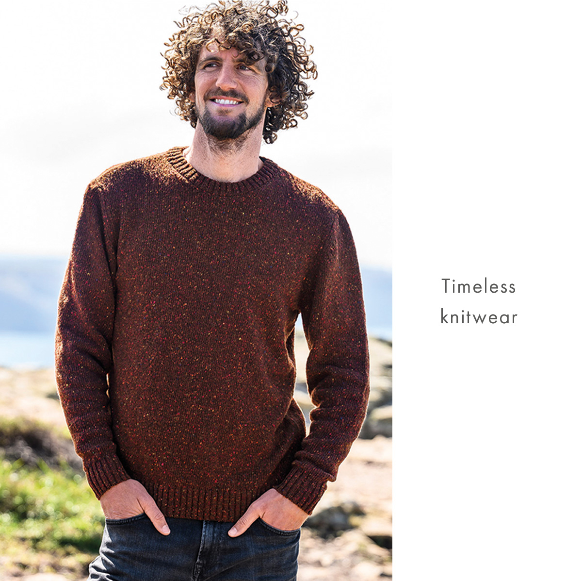Men's Donegal Crew Neck Jumper