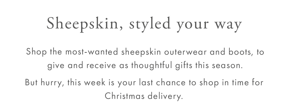 Sheepskin, styled your way