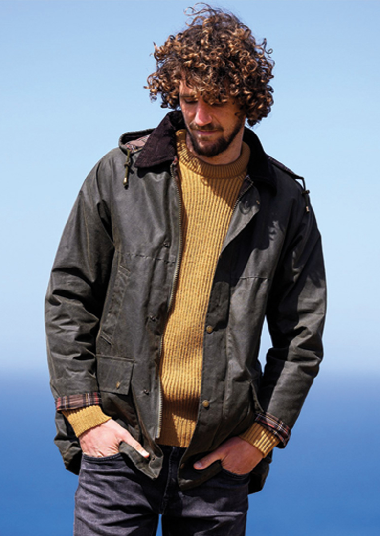 Men's Grown On Sleeve Waxed Jacket