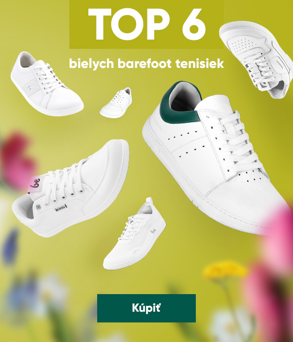 Top 6 bielych barefoot tenisiek - Nakupovať