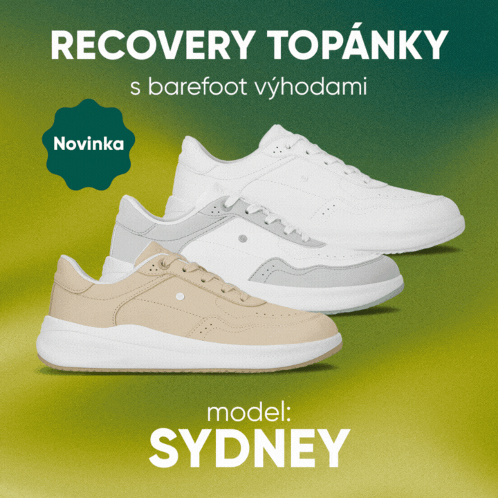 Recovery topánky s barefoot výhodami - Novinka