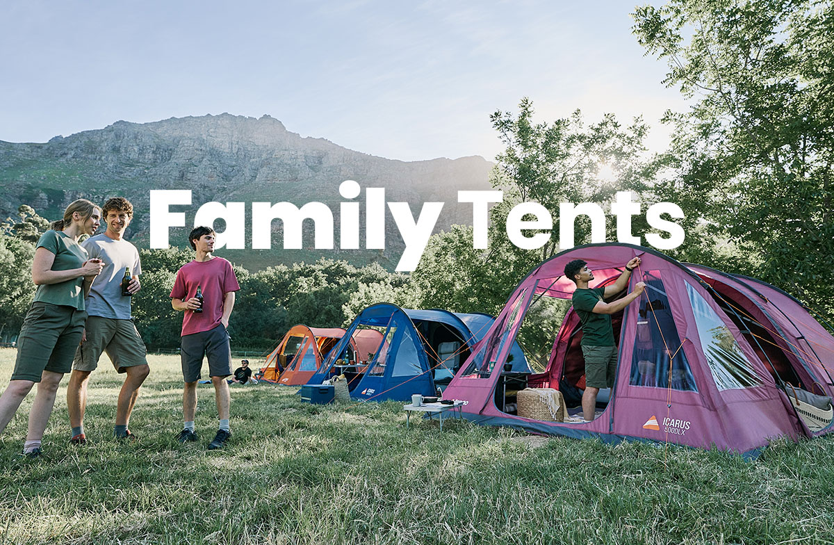 Large collection of Family tents
