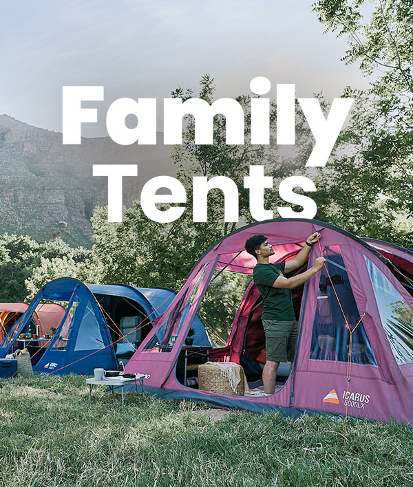 Large collection of Family tents