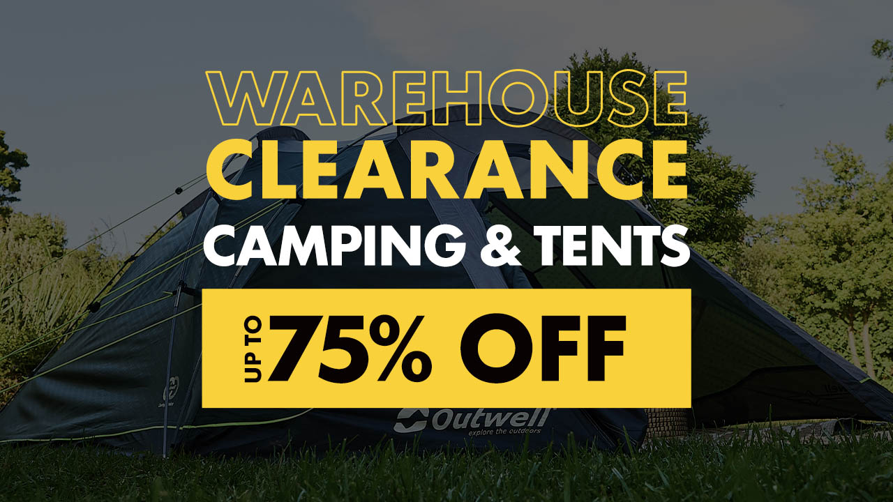 Warehouse Clearance  Camping & Tents  Up to 75% Off