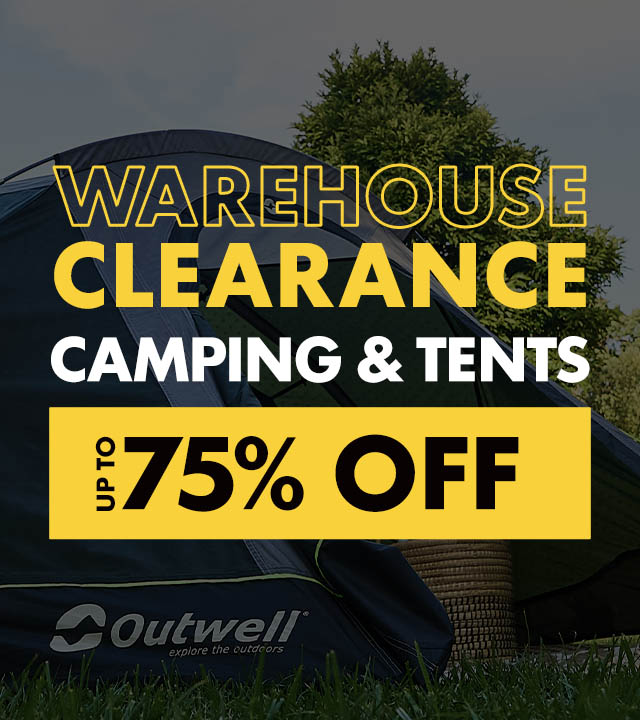 Warehouse Clearance  Camping & Tents  Up to 75% Off