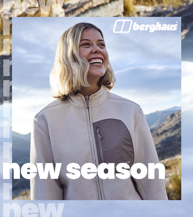 Woman wearing Berghaus New Season gear on a hike