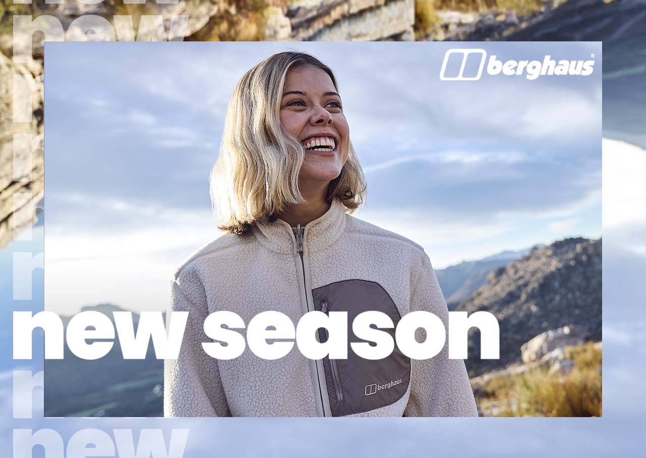 Woman wearing Berghaus New Season gear on a hike