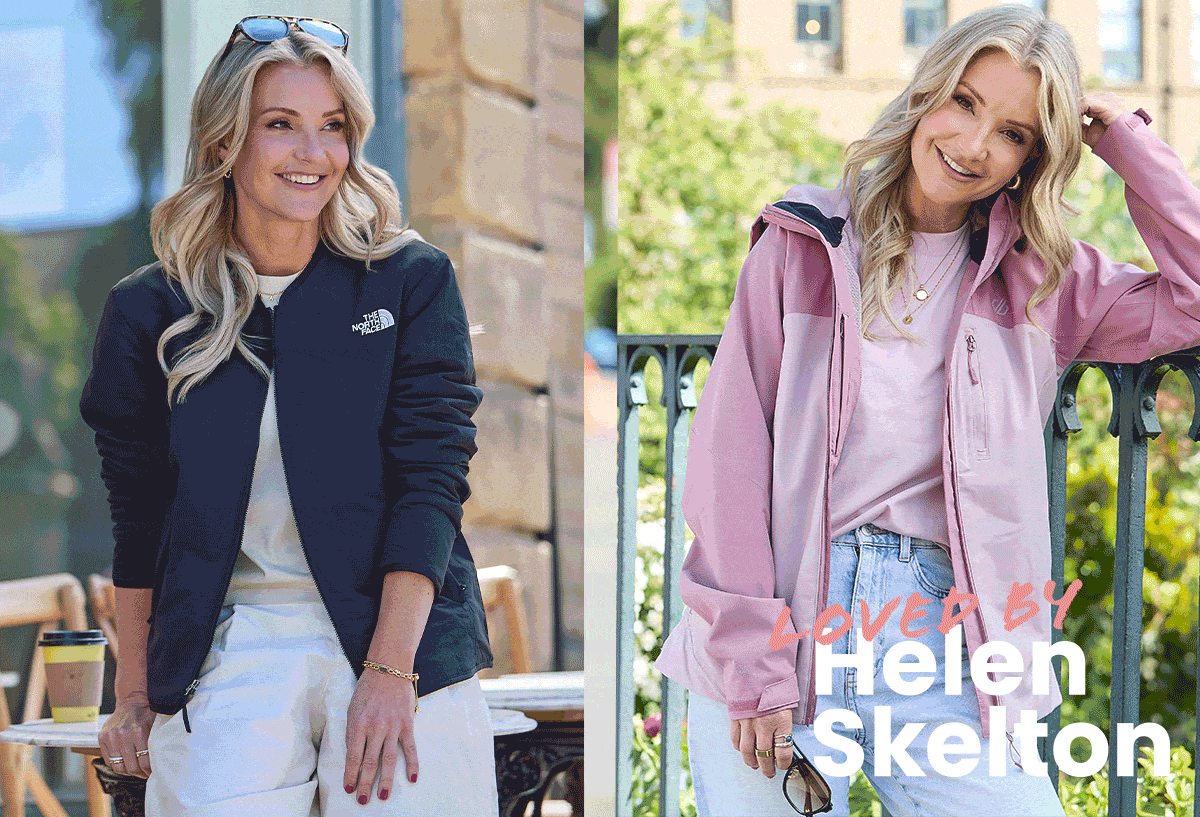 A collection of images showing Helen Skelton in a range of summer outfits
