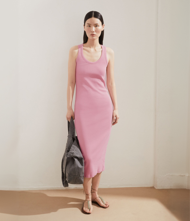 GMT DYE BODYCON RIPP-KLEID