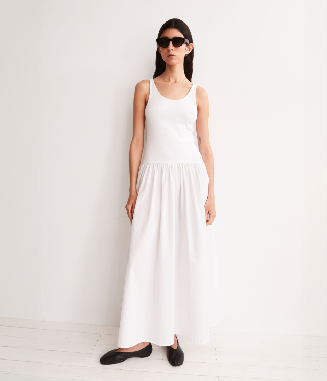 MATERIAL-MIX KLEID